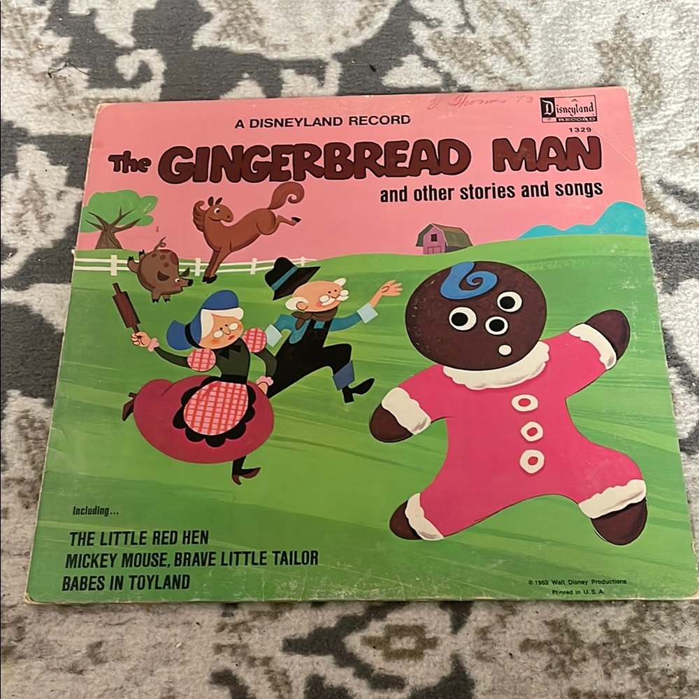 Vintage Disneyland Records The Gingerbread Man Record